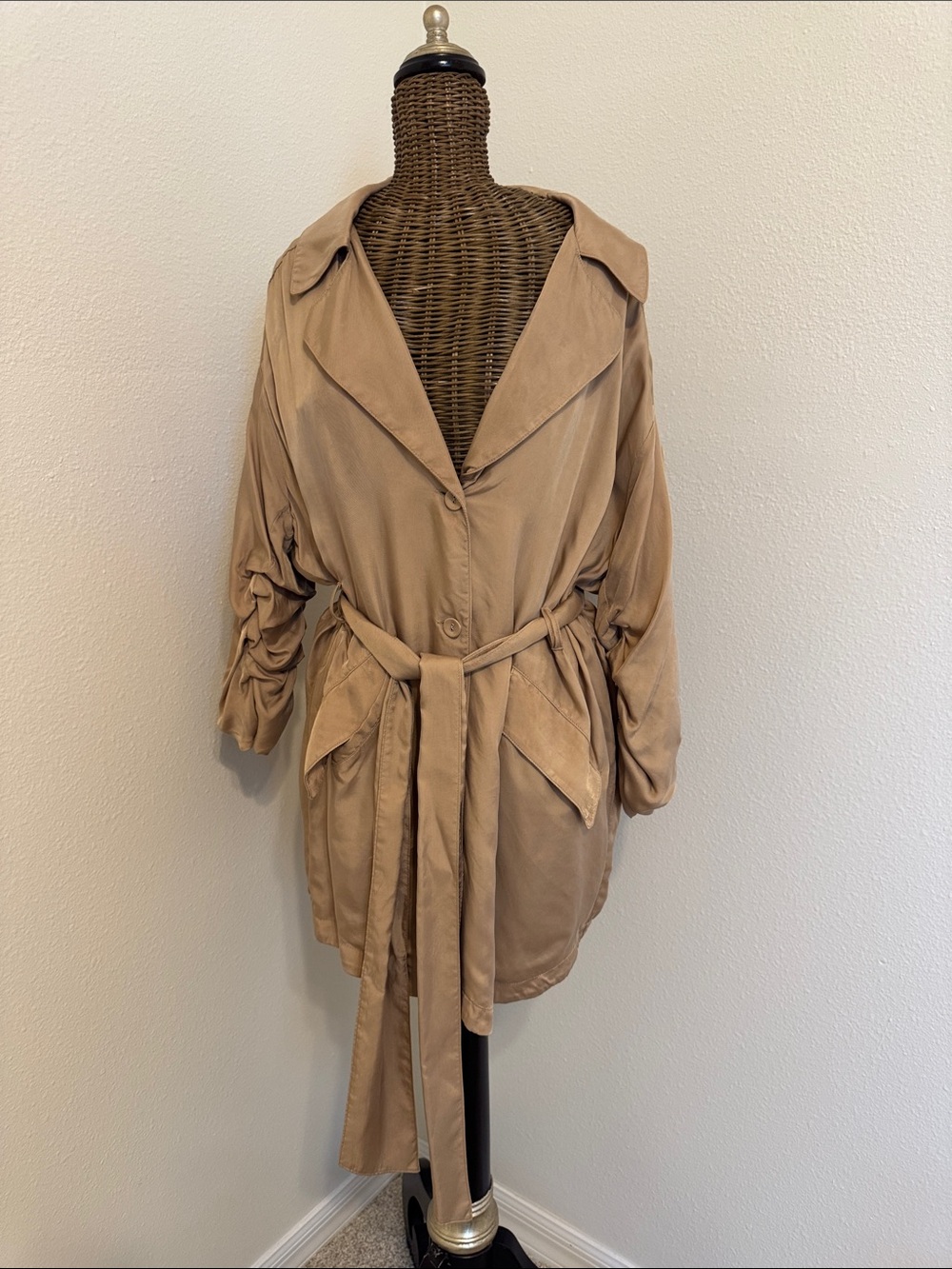 Cinq a Sept Kiera Trench Jacket M - Picture 3 of 12